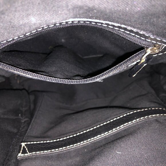 Tignanello Black Leather Mini Backpack Bag - Picture 10 of 13